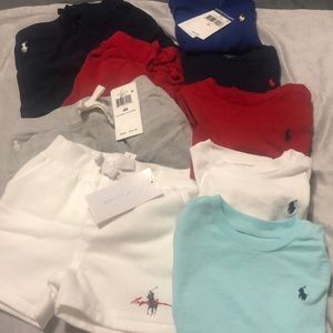 Polo- Ralph Lauren shorts and tops.. some worn, some never worn. ALL SIZE 9M.